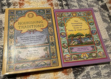 Nourishing Traditions AND Baby Child Care Lot of 2 Cookbook by Sally Fallon