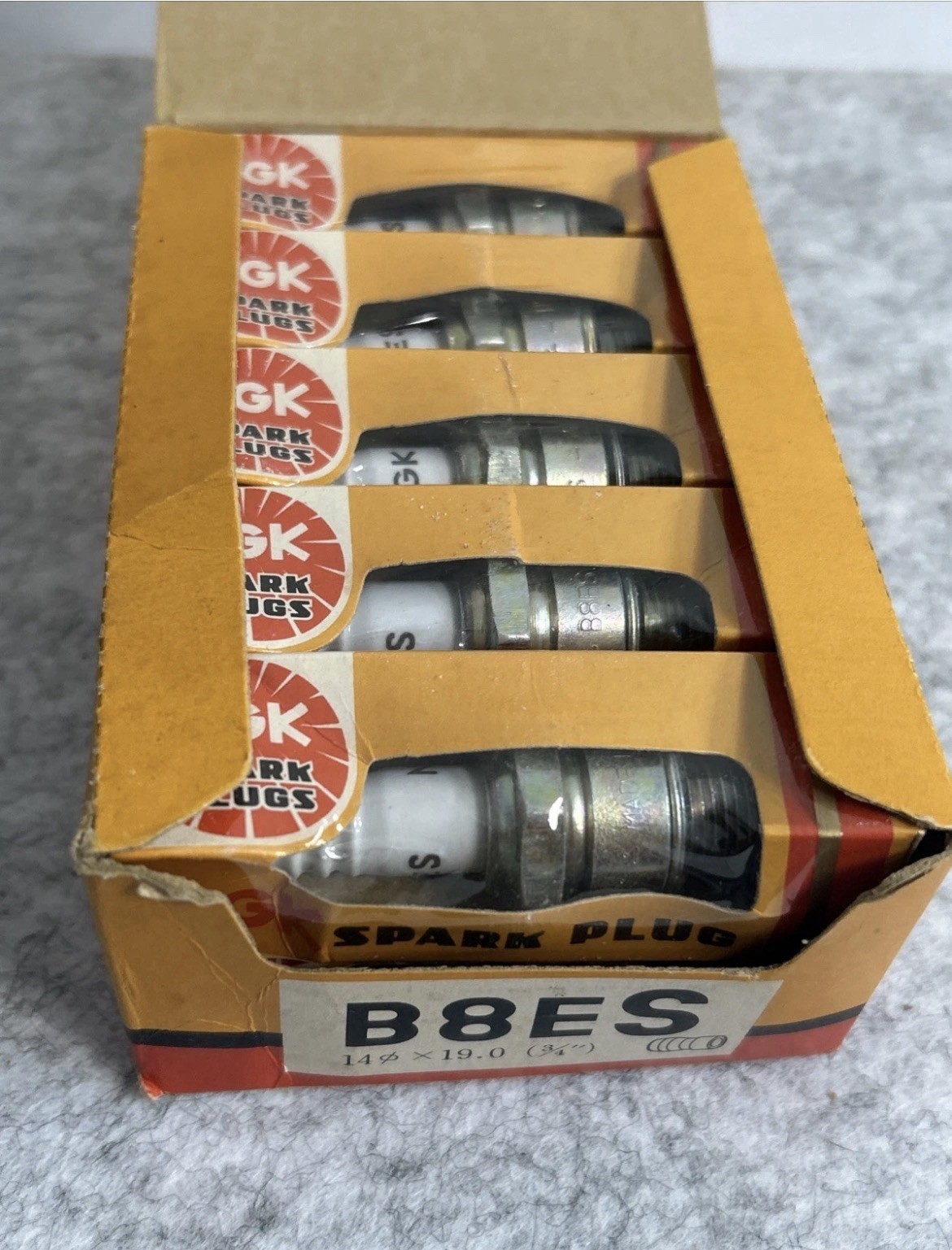 NGK Spark Plug B8ES #2411 2 Pack 2 Standard Spark Plugs New Old Stock NOS