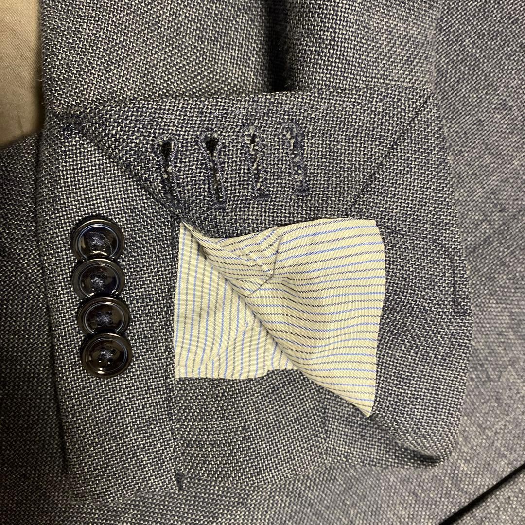 MASSIMO DUTTI Italian Fabric Jacket Blue Gray 46 thumbnail 13