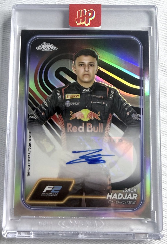 2024 Topps Chrome Formula 1 Isack Hadjar F2 Auto #CAC-HAD