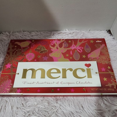Merci Finest Assortment of European Chocolates 32 Individually Wrapped BB 04/25 