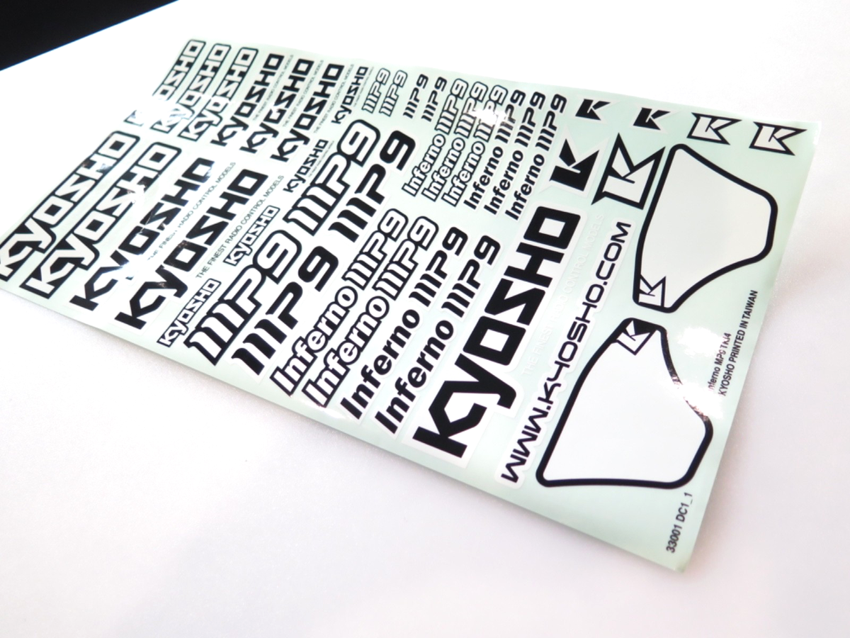KYO33001B KYOSHO INFERNO MP9 TKI4 1/8 BUGGY DECALS | eBay