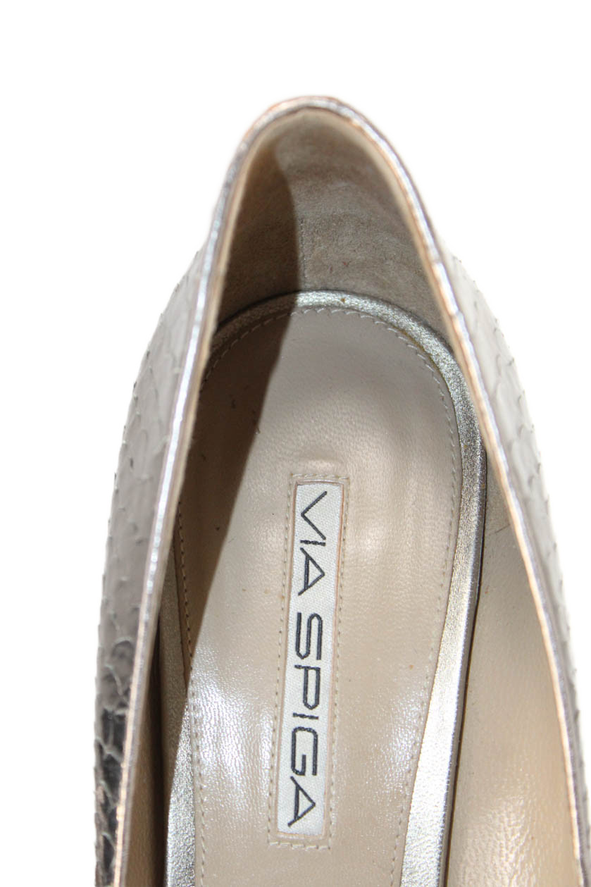 Via Spiga Womens Leather Python Print Amanda Pump… - image 6