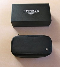 Rattray's Pfeifentasche für 2 Pfeifen black. Pfeifenetui.  Black Knight Pipe Bag
