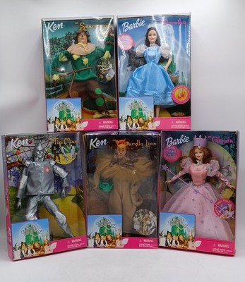 Lot mit 5x NrfB The Wizard of Oz Barbie Puppe / 1999, Mattel / Set of 5 Dolls