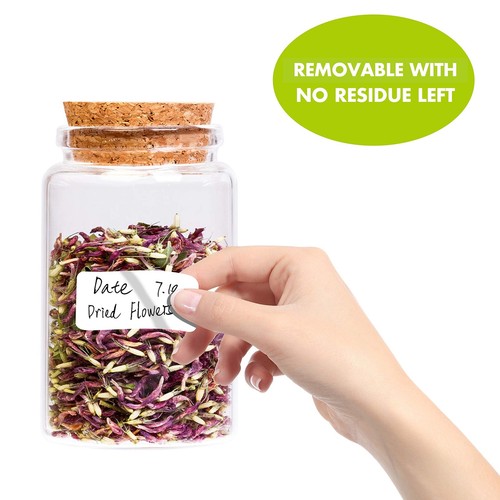 Freezer Labels 1000 Pack - Removable, Water & Oil Resistant, 1"x2" for Food C... - Picture 2 of 6