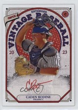 2023 Onyx Vintage Extended Red Ink /25 Caden Bodine #OACB Auto 0j81