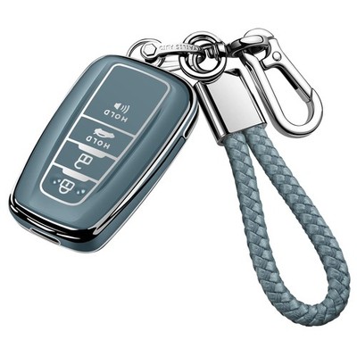 Tukellen for Toyota Key Fob Cover with Keychain,Special Soft TPU Key Case Protec