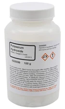 ALDON  Reagent-Grade Potassium Hydroxide Pellet, 100G - the Curated Chemical Col