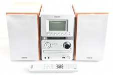 All-In-One Compo Silver Sony Cmt-M 35Wm Cd Md Cassette With Used