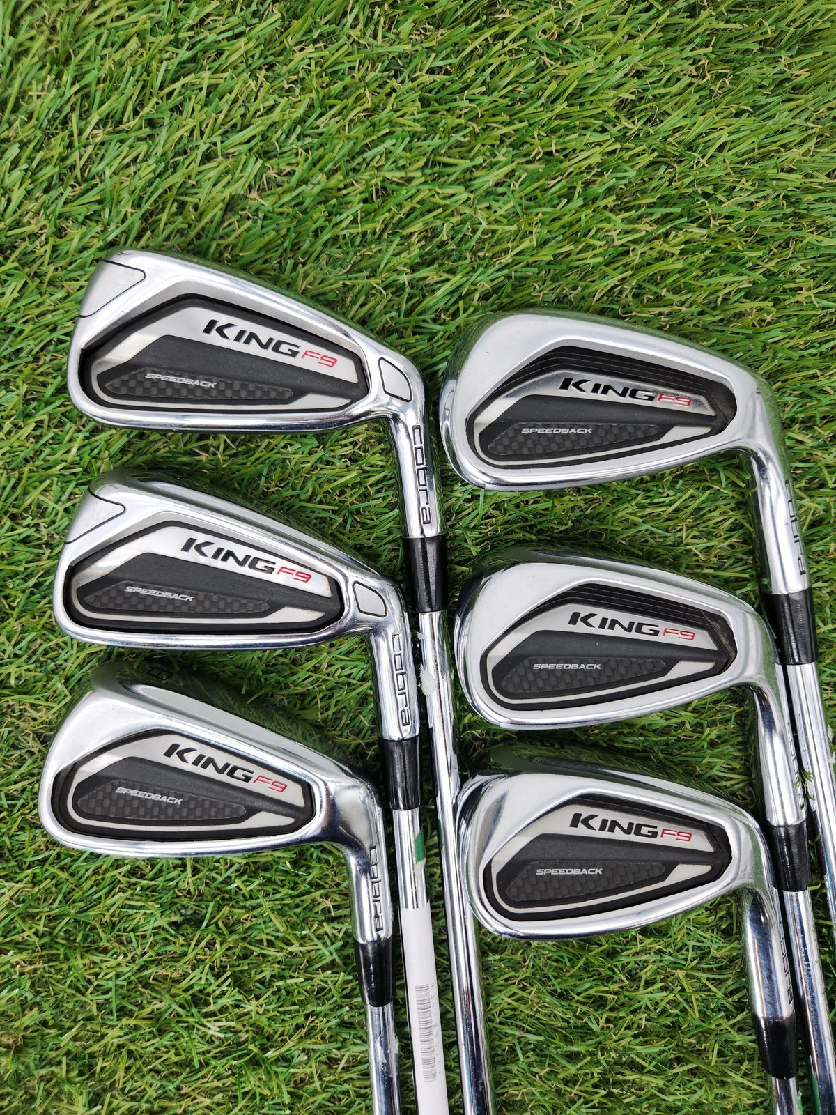 2019 COBRA KING F9 SPEEDBACK IRON SET 6-GW REG PROJECTX RIFLE PRECISION VERYGOOD