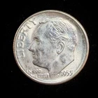 1955-S UNC Roosevelt Dime 90% Silver - Uncirculated Condition A6-11