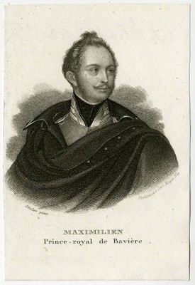 4 antike Drucke-DEUTSCHER ADEL-BAYERN-SAXT COBURG-GOTHA-NASSAU-Mayer-ca. 1850