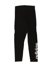 ADIDAS Womens Graphic Leggings UK 10 Small Black AZ01