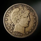 1904-P Barber Half Dollar G/VG 90% Silver Philadelphia Mint