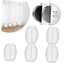12 Pcs Shower Curtain Weights, Silicone Wrapped Heavy Duty Shower 12 Packs