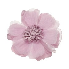 4" Fabric Flower Brooch, Flower Pin Large Cloth Brooches, Purple