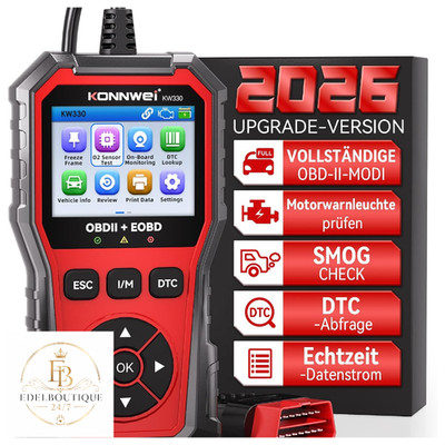 KONNWEI KW330 OBD2 Diagnosegerät für alle OBDII Fahrzeuge mit 40 DTCs, 2,8 Zoll