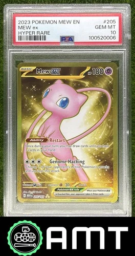 Mew ex Hyper Rare PSA 10 2023 Pokemon SV 151 #205/165 0006