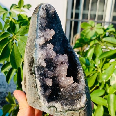 2.35LB Natural amethyst cave quartz crystal cluster mineral specimen healing
