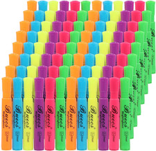 Highlighters Bulk Pack, 96 Count, Assorted Colors, Chisel Tip, suitable for Adul