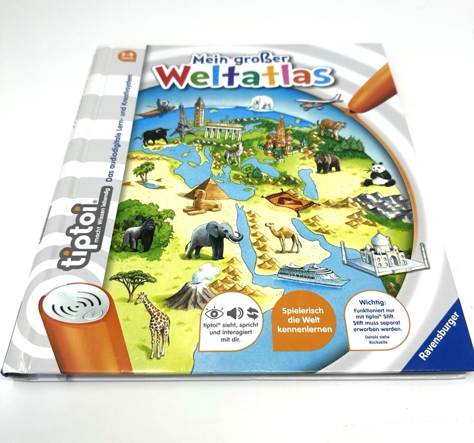 Tiptoi Die Verrückte Weltreise & Mein groẞer Weltaltas GERMAN language Children - Image 2 of 4