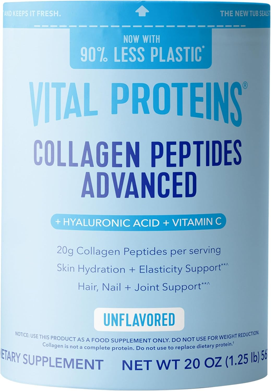 Collagen Peptides Powder Advanced with Hyaluronic Acid & Vit