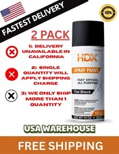 10 Oz. All Purpose Flat Black Spray Paint - No Ship To California 2pack 10 Oz. All Purpose Flat Black Spray Paint - No Ship To California 2pack