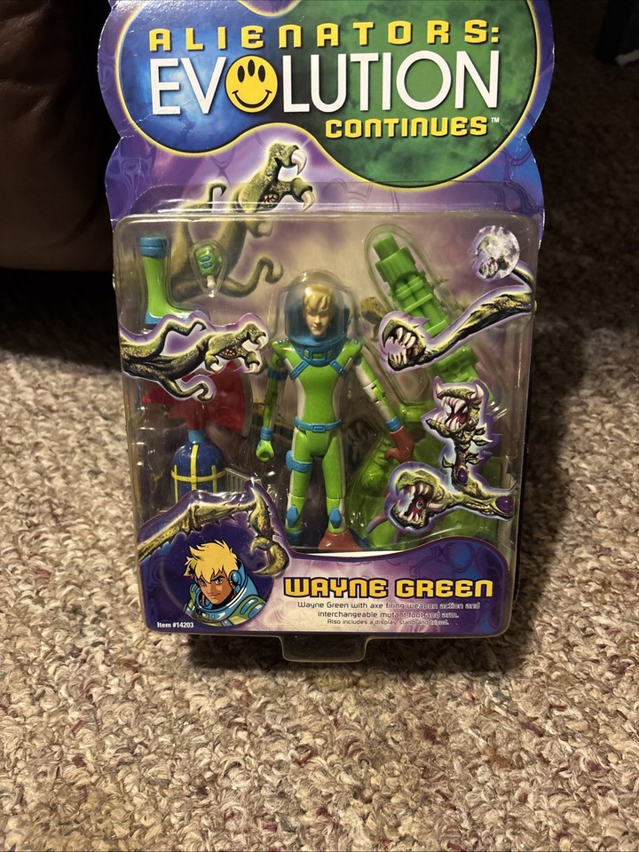 NEW Vintage 2001 Alienators Evolution Continues Wayne Green Action ...