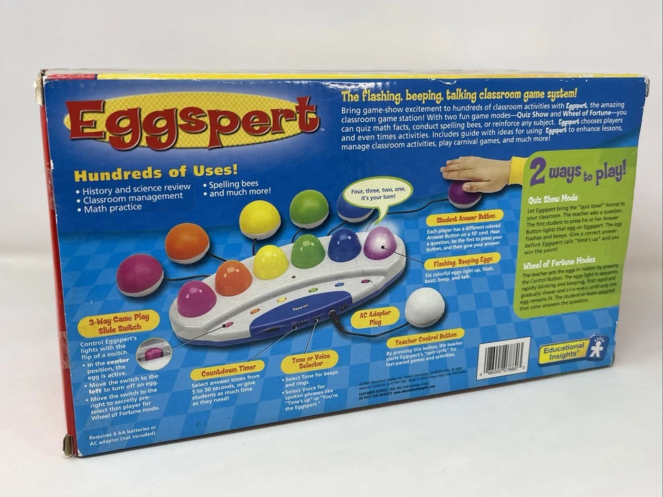 Eggspert Buzzer Game EI-7880  — New Factory Sealed — 2001 Educational Insights - Image 4 of 4