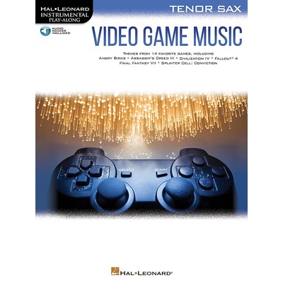 Video Game Music for Tenor Sax Instrumental Play-Along Book/Audio Online