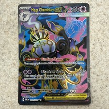 Mega Chandelure EX 099/084 - Nero Pece - Carta in mano!!! Pokemon inglese