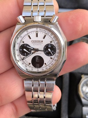 Citizen Bullhead Vintage Chrono 8110 Auto Achteckig Wunderschön