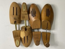 2 Pairs Vintage Mens Wooden Shoe Tree Stretcher Adjustable Huntington Clothiers
