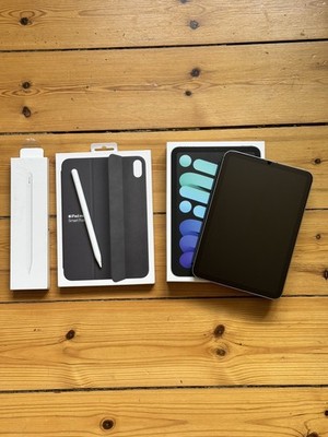 Apple iPad Mini 7. Gen 254GB 5G (Cellular) Space Gray mit Pencil & Smart Folio