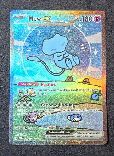 Mew Ex 232 Paldean Fates + Mew GG10 Crown Zenith Ace 10