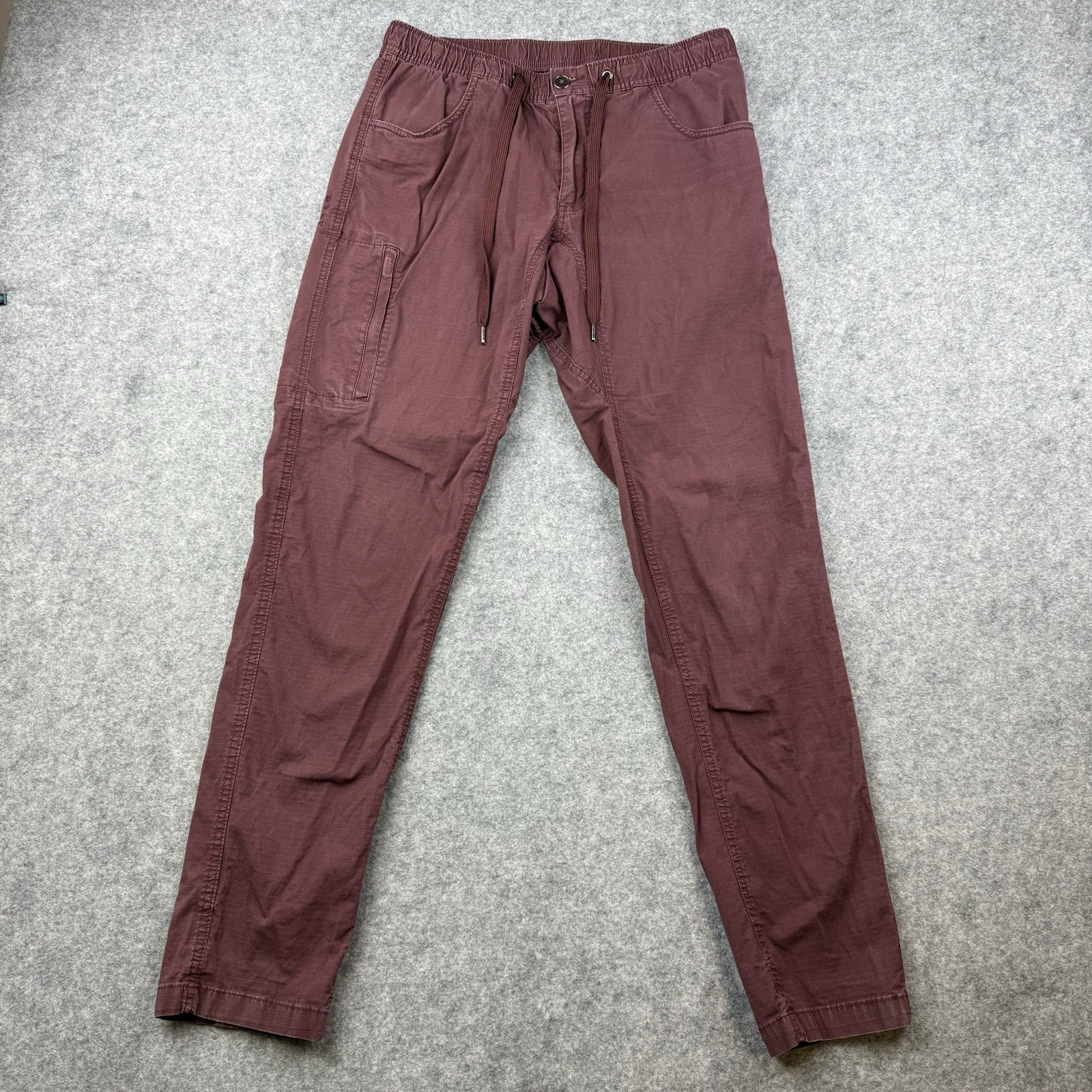 BYLT Weekender Red Maroon Drawstring Elastic Carg… - image 1