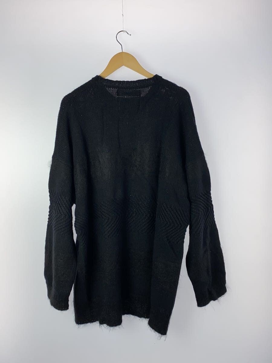 DAIRIKU KNIT SWEATER (THICK FREE MOHAIR Black 21AW K-1 Used