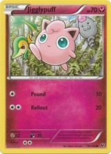 Jigglypuff - 65/124 - Common (Near Mint) XY Fates Collide - Fairy Pokémon