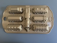 NEW Nordic Ware Train Cake baking Pan mini ca...