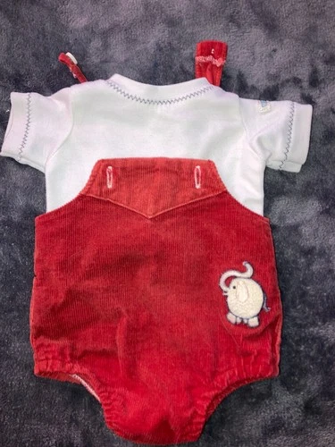 Vintage Cabbage Patch Kids/Doll Clothes Red Elephant Romper (204)