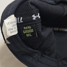Under Armour Black Adjustable Baseball Cap M/L Men Sports Casual