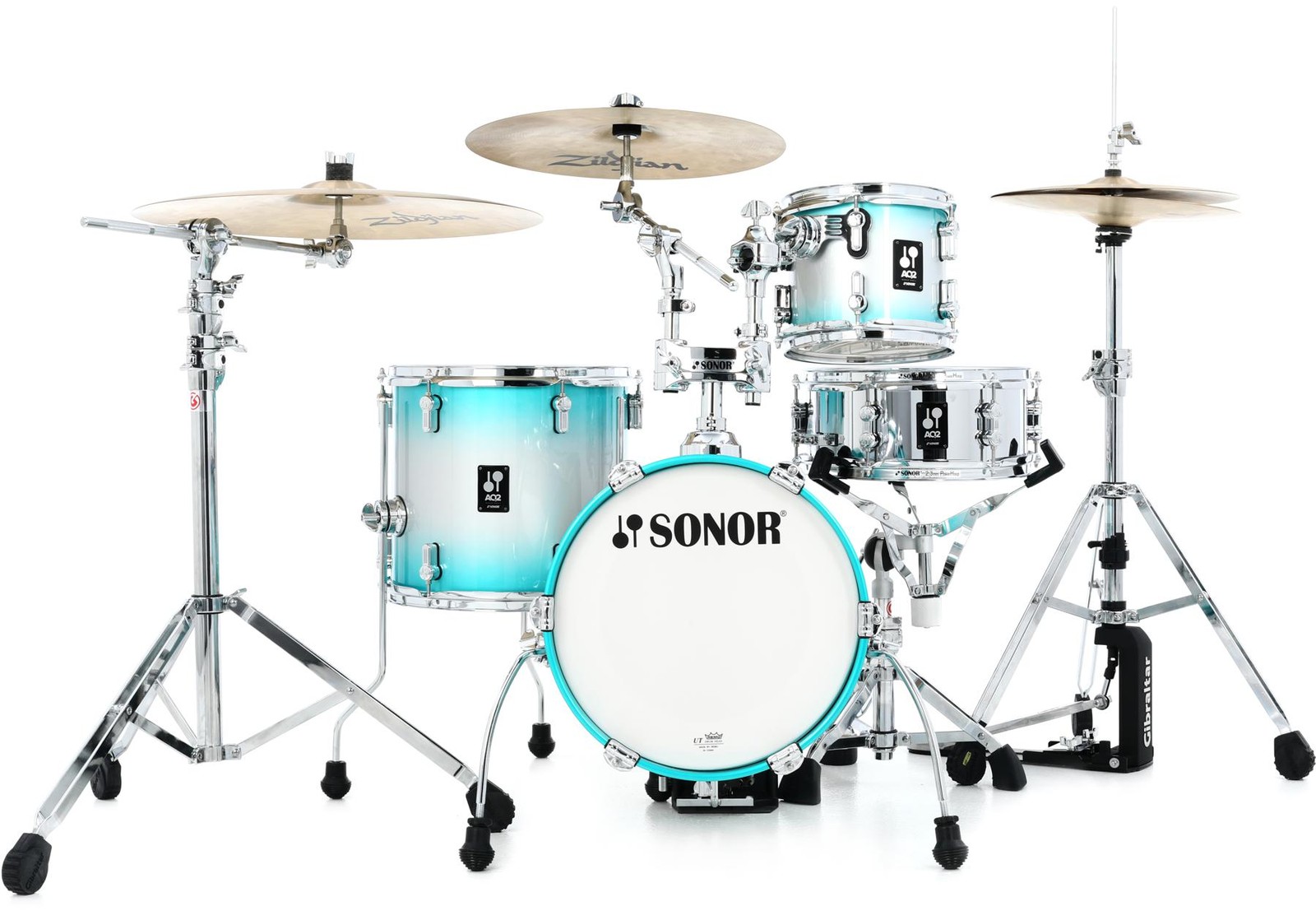 Sonor AQ2 Martini 4-piece Shell Pack w/ Snare - Aqua Silver Burst