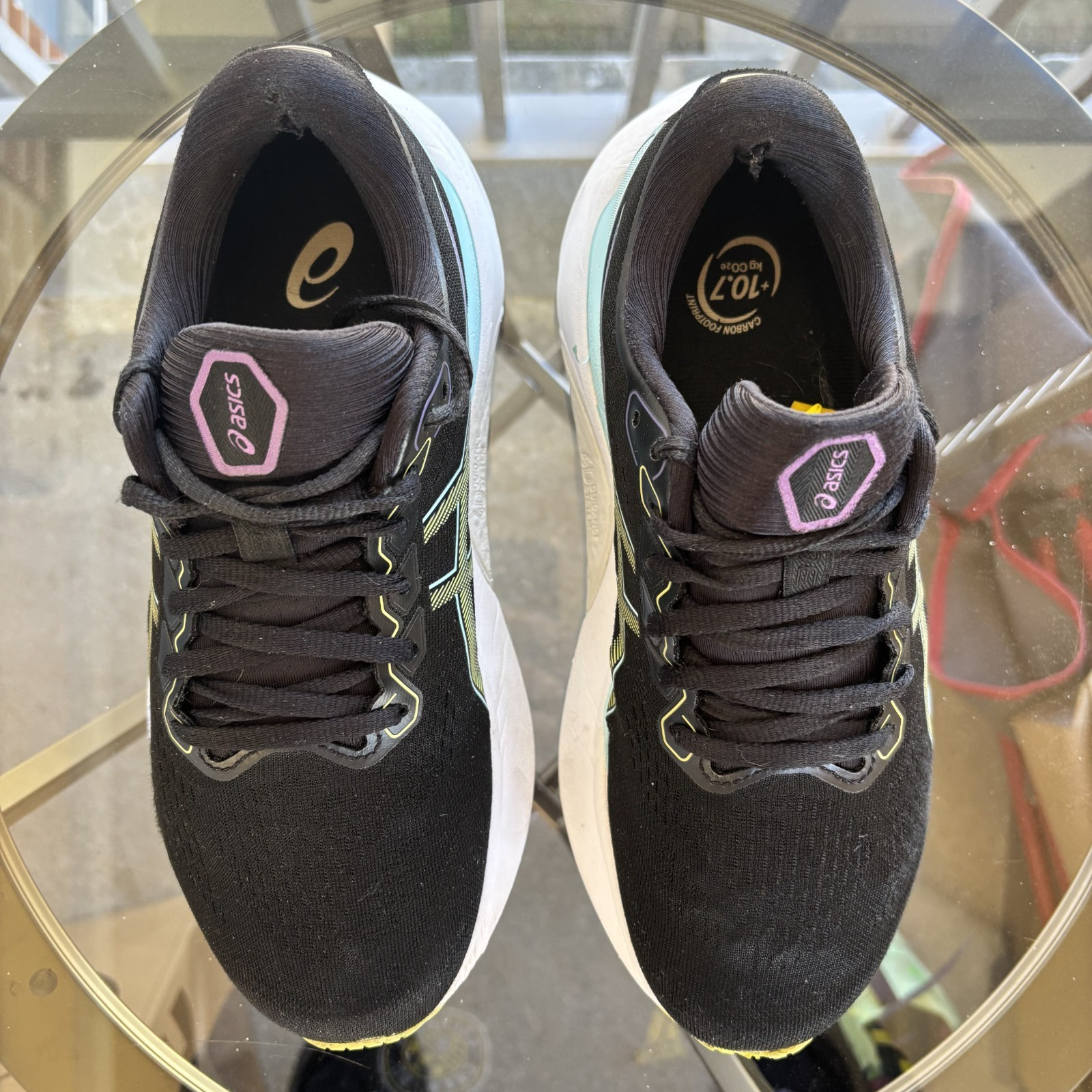 Asics Gel Kayano 30 Shoes Women's Size 7.5 Black Blue Athletic Running Sneakers thumbnail 4