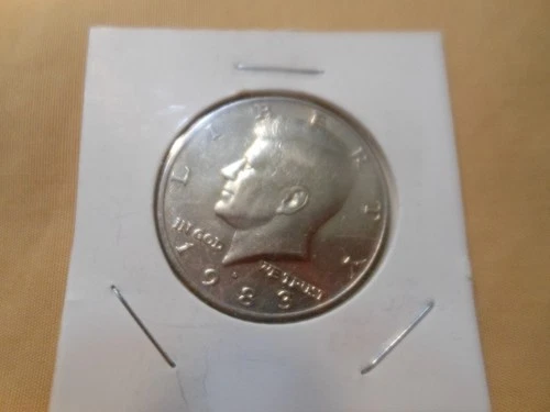 1983 D Kennedy Half Dollar From A Bank Roll of Kennedy Half Dollars. Nice Coin!
