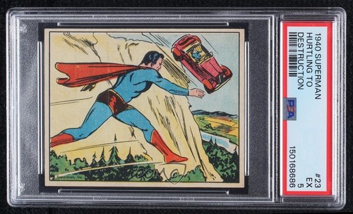1940 Gum Inc Superman #23 Hurtling To Destruction — PSA 5
