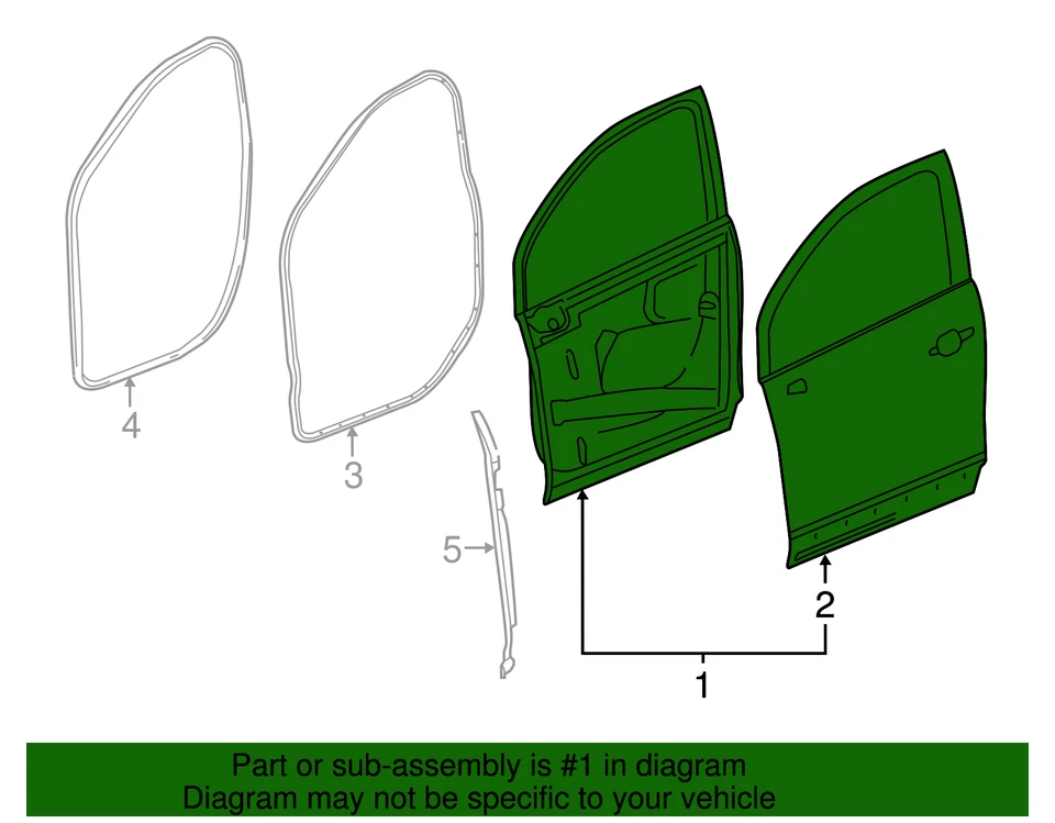 Carcasa de puerta GM 84987607 genuina Foto 3 de 3