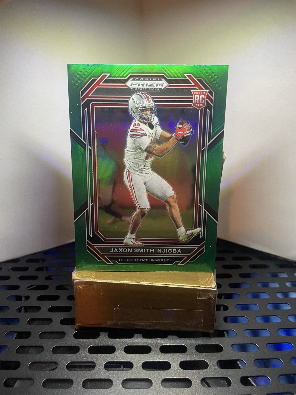 Panini 2023 Prizm Draft Picks Green Prizm Rookie Jaxon Smith-Njigba #135