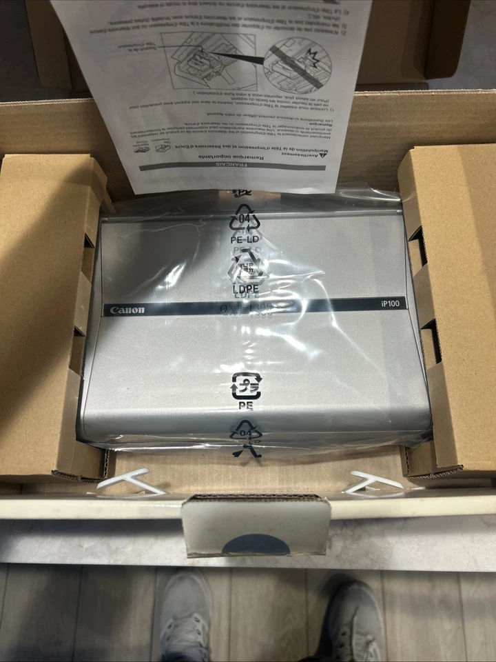 Canon PIXMA iP100 Inkjet Photo Bluetooth Printer USB Mobile NEW IN BOX READ - Image 3 of 4