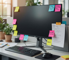 Multi Color Memo Pads 3x3 Inch 100 Sheets Sticky Paper Office Stationery notes